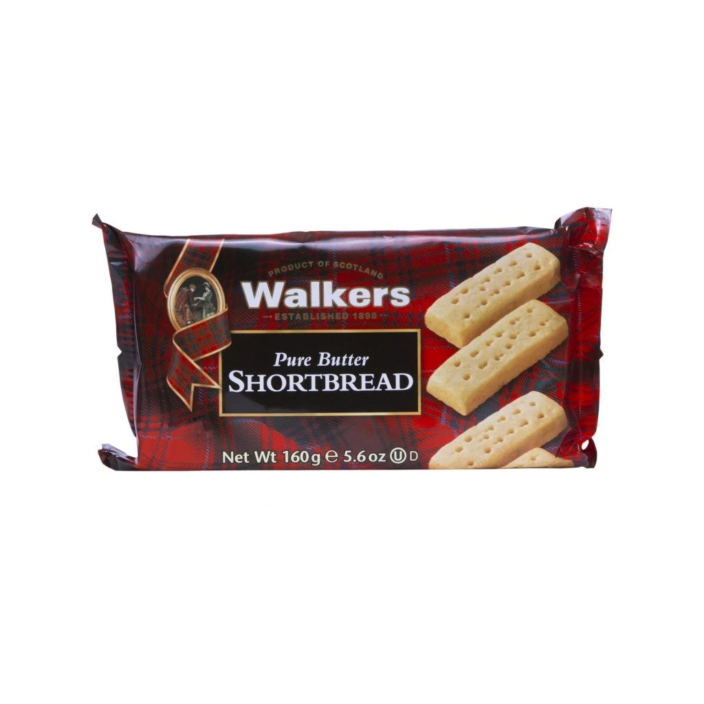 Pure Butter Shortbread- Tradiční máslové tyčinky 160g Walkers