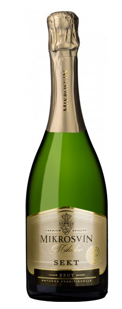 Mikrosvín Mikulov Sekt Brut 12% 1,5l (holá láhev)