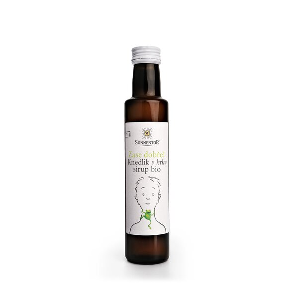 BIO Knedlík v krku sirup - bylinný nápojový koncentrát 0,25l SONNENTOR