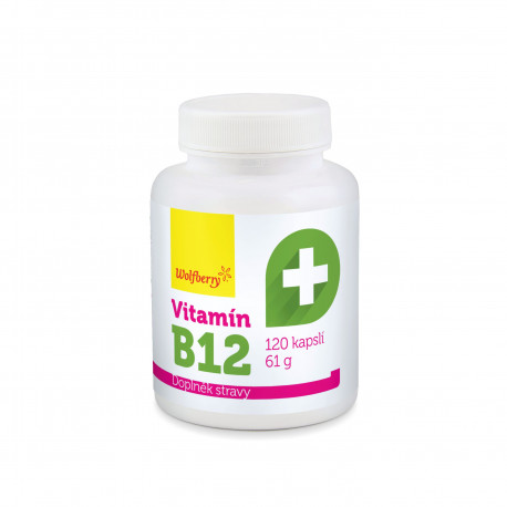 Vitamín B12 - kapsle 120 ks / 61 g Wolfberry minimální trvanlivost do 30/9/24