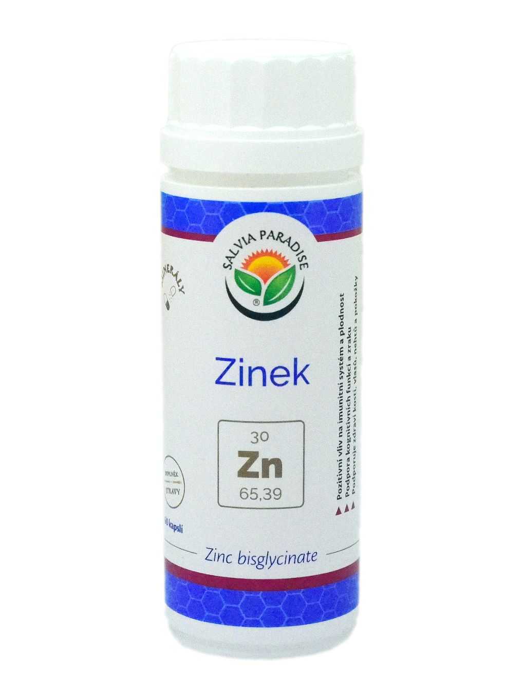 Salvia Paradise Zinek – Zinc bisglycinate kapsle 60 ks