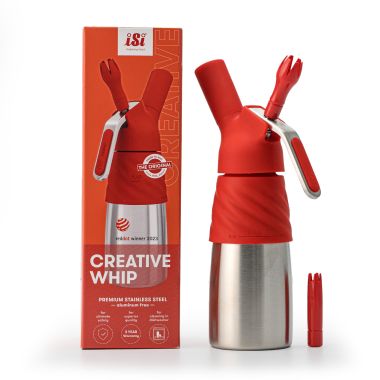 iSi Creative Whip červená 0,5 L na výrobu šlehačky