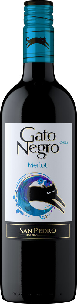 Gato Negro Merlot - suché 13% 0,75 l (holá láhev)