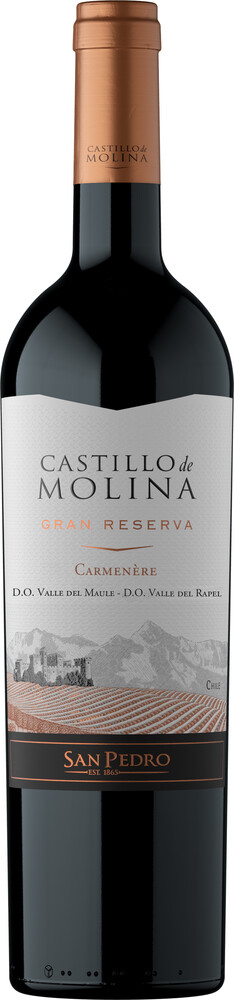Castillo de Molina Carmenére Gran Reserva - červené suché 14,3% 0,75 l (holá láhev)