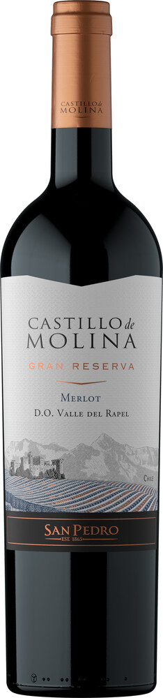 Castillo de Molina Merlot Gran Reserva - červené suché 14% 0,75 l (holá láhev)