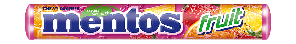 Mentos Fruit Ovocné žvýkací bonbóny 38g