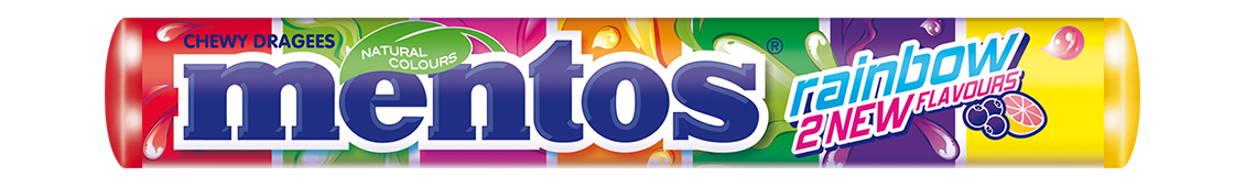 Mentos Rainbow Ovocné žvýkací bonbóny 38g