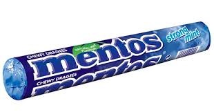 Mentos Strong Mint žvýkací mátové bonbóny 37,5g