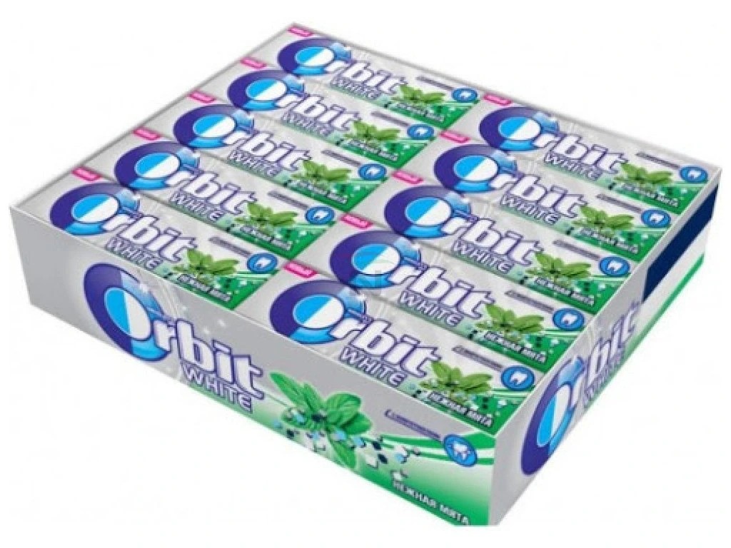 Wrigley Wrigleys Orbit WHITE SPEARMINT dražé 30x14g velké balení 30ks