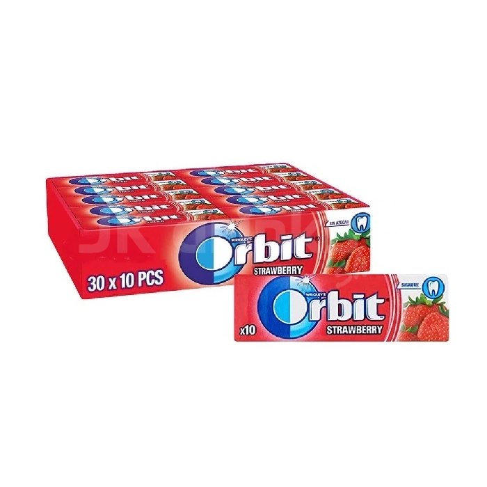 Wrigley Wrigleys Orbit Jahoda bez cukru 30x14g velké balení 30ks