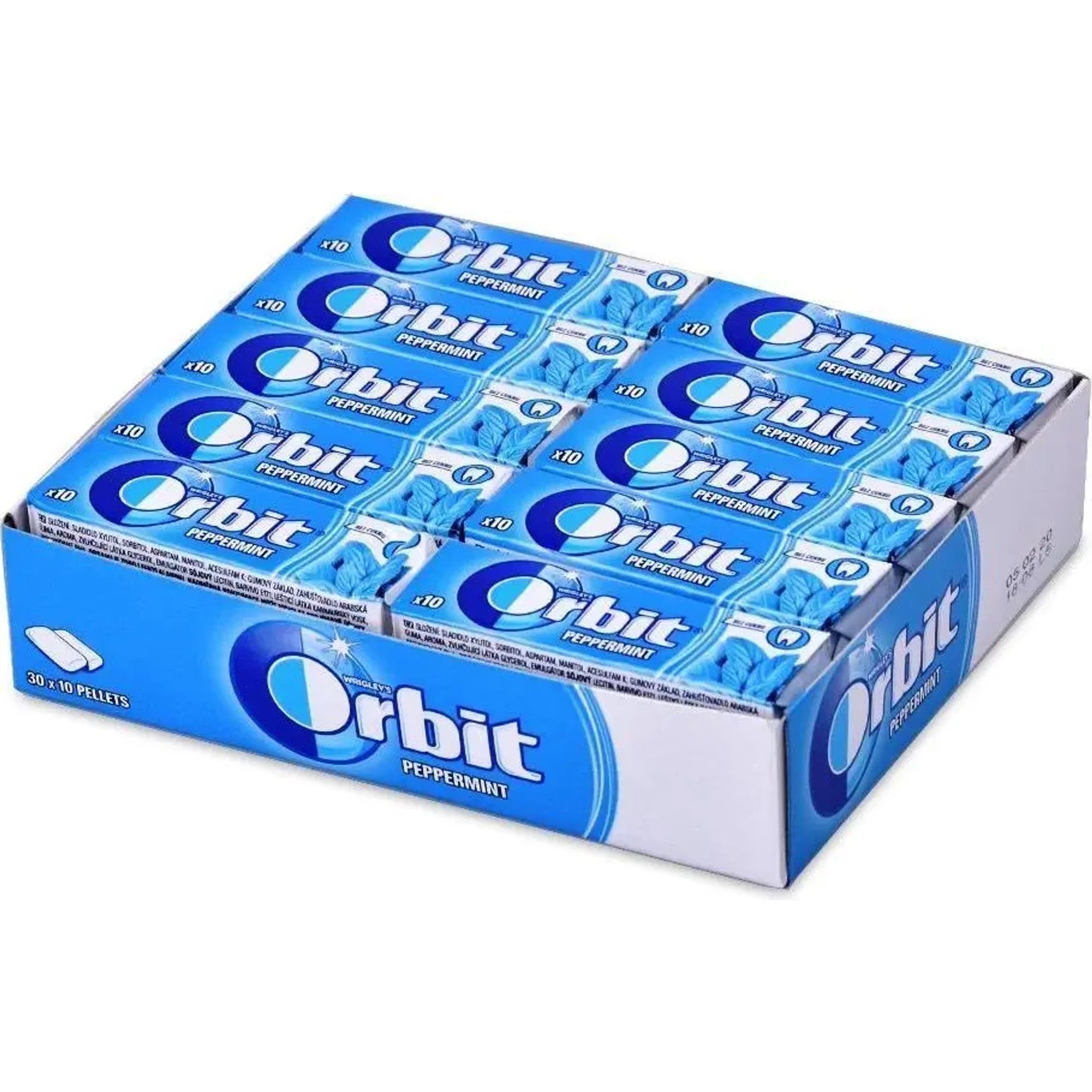 Wrigley Wrigleys Orbit Peppermint bez cukru 30x14g velké balení 30ks