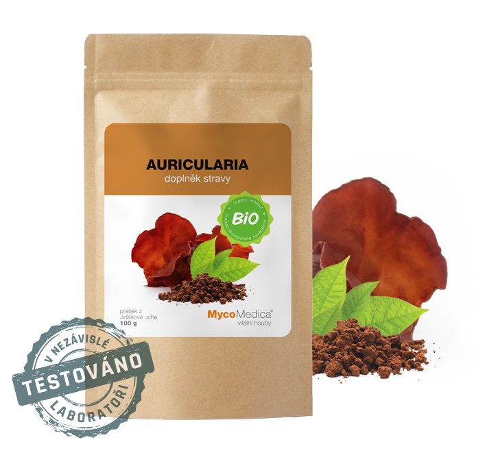 Prášek BIO Auricularia 100g Mycomedica