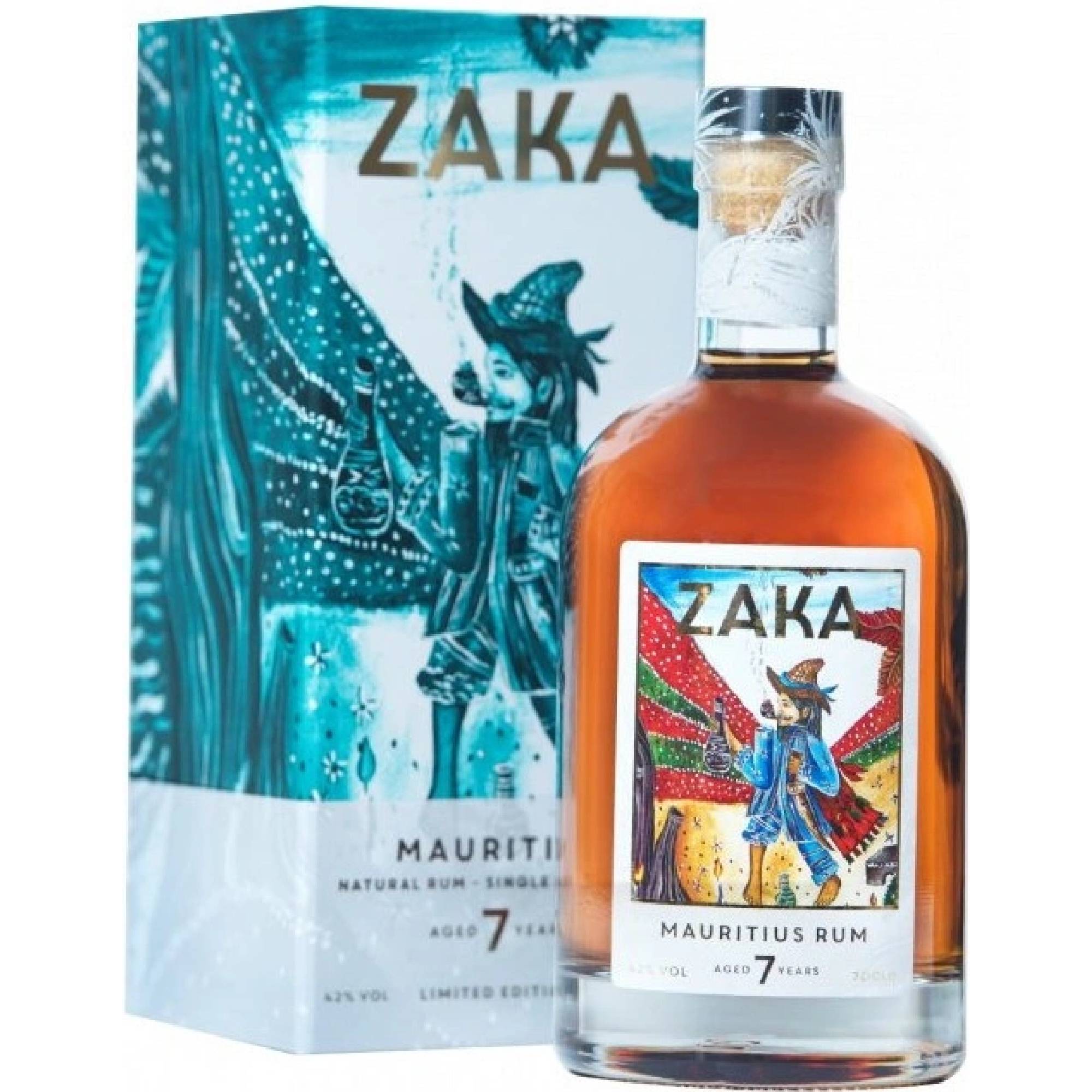 Rum Zaka Mauritius 7y 0,7l 42% (dárkový box)
