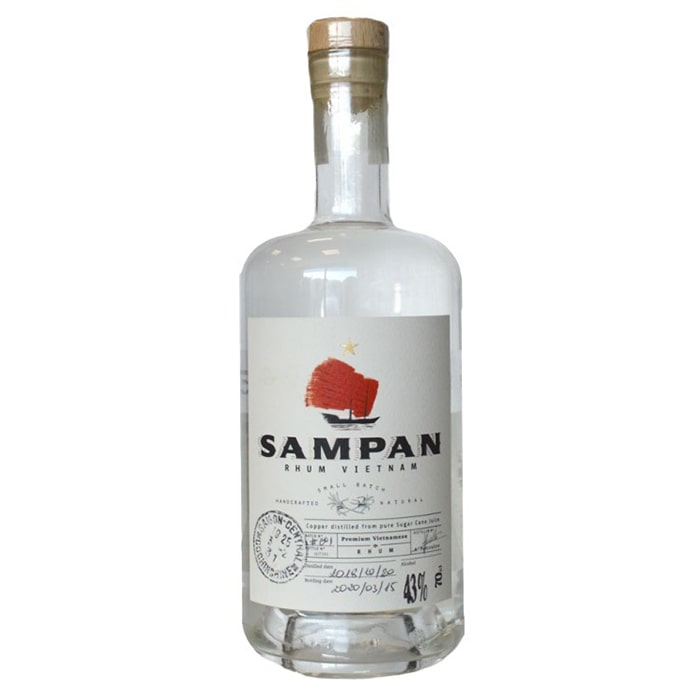 Sampan Blanc 43% 0,7 l (holá láhev)