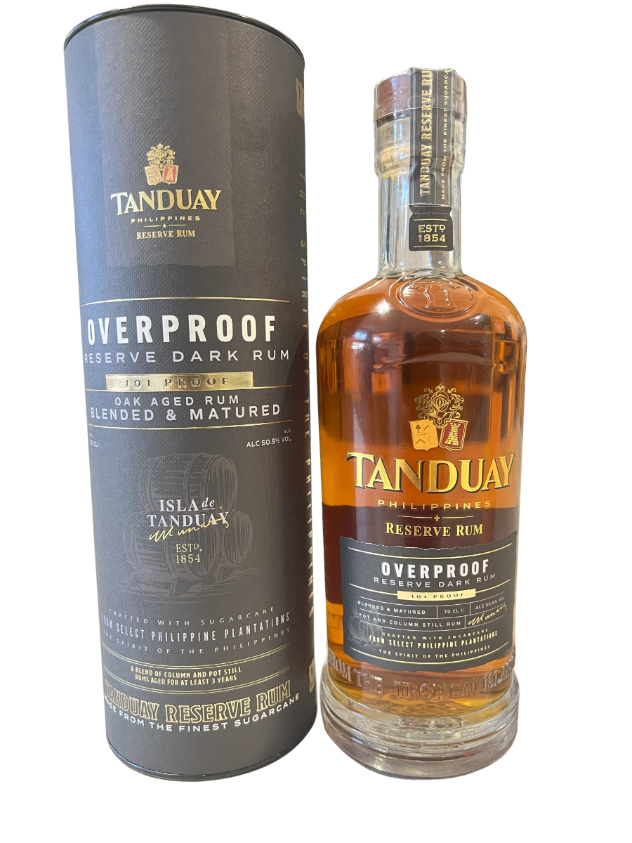 Rum Tanduay OVERProof 50.5% 0,7l (tuba)