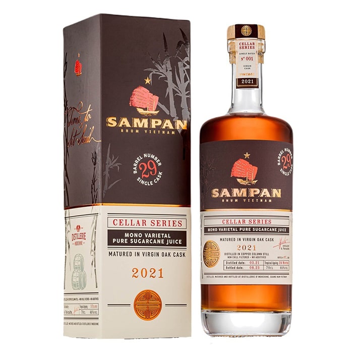 rum sampan virgin oak cask 46% 0,7l (holá láhev)