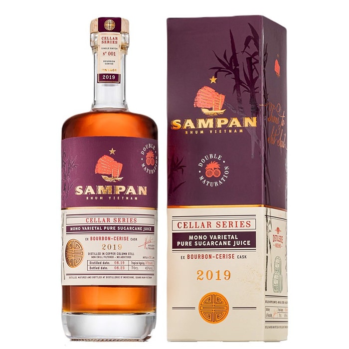 RUM SAMPAN bourbon cask 45% 0,7l (holá láhev)