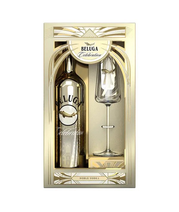 Beluga Noble Celebration 0,7l 40% + 1x sklo GB