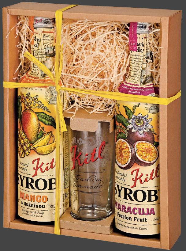 Syrob Mámivé Mango a Maracuja 2x0,5l Kitl Dárkové balení