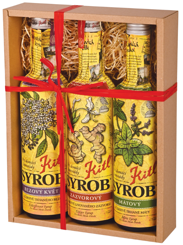 Syrob Bylinky 3x0,5l Dárkové balení Kitl