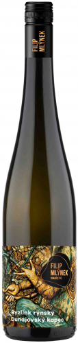 Filip Mlýnek Ryzlink rýnský bílé víno polosuché výběr z hroznů 2023 12% 1,5l