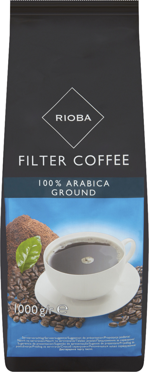 Káva Rioba Platinum - mletá 1 Kg Minimalní Trvanlivost 15.6.2025