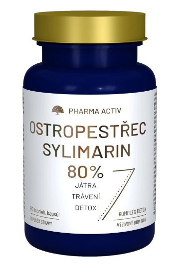 Pharma activ Ostropestřec Sylimarin 80% kapsle 90ks