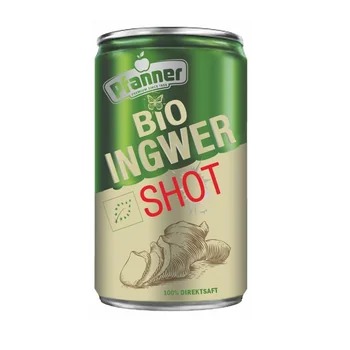 Pfanner BIO Ginger shot 150ml - jablečná šťáva se šťávou ze zázvoru a citrónu