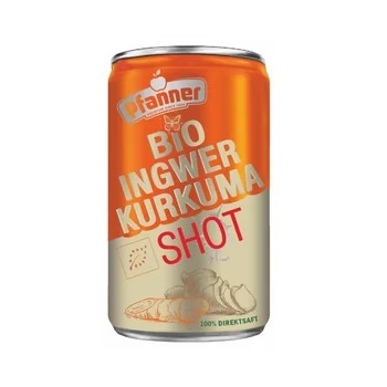 Pfanner BIO Ginger Curcuma shot 150ml-pomerančová šťáva se šťávou ze zázvoru, citrónu a kurkumy
