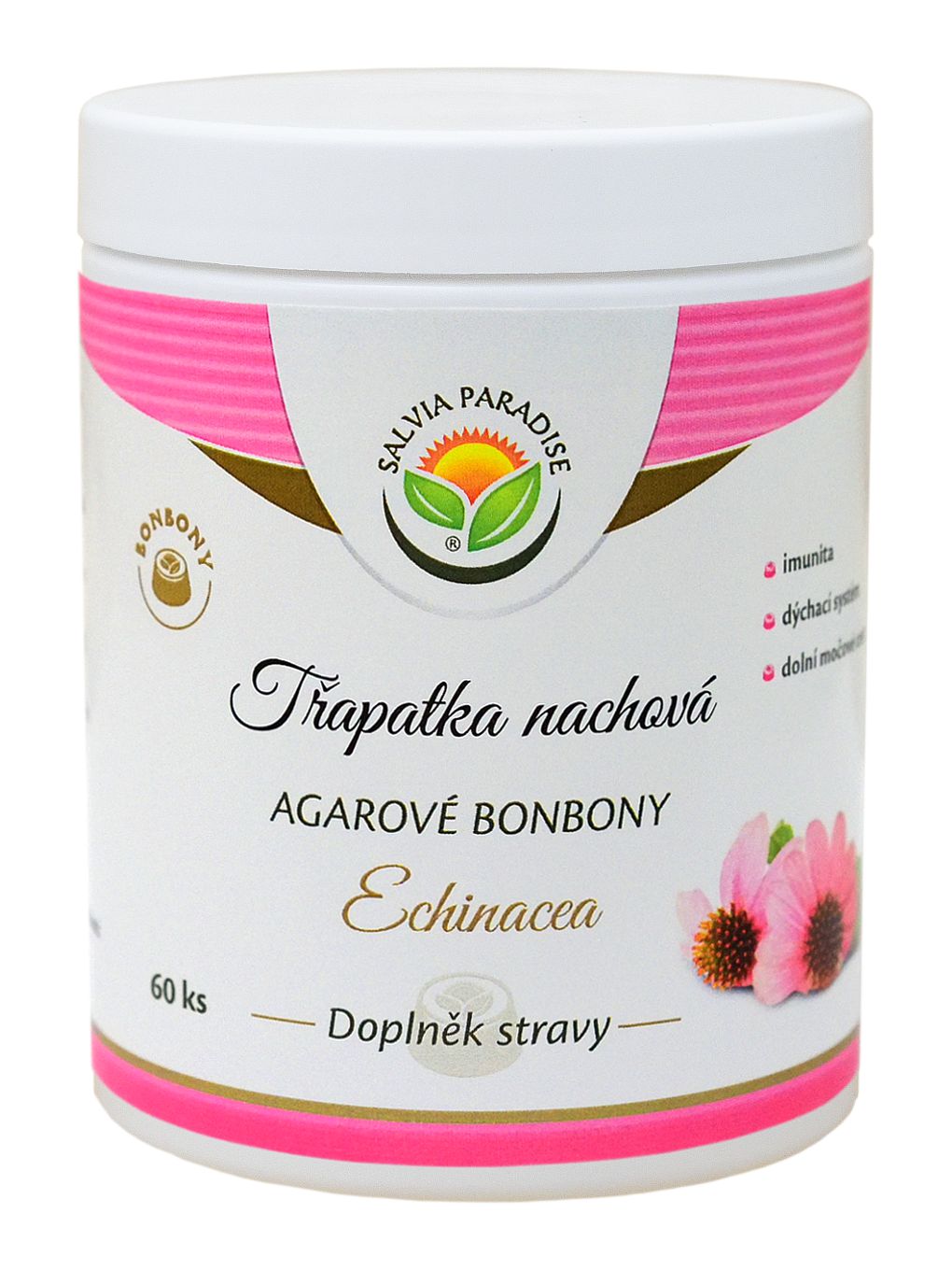 Echinacea – třapatka nachová agarové bonbony 60 ks Salvia Paradise