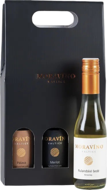 Moravíno Valtice Set miniatur 3x 0,25 výběr z hroznů 2022/23 Vinařství Moravíno