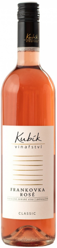 Frankovka Rosé 2024 12% polosuché zemské Vinařství Kubík