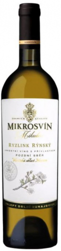 Mikrosvín Mikulov Ryzlink rýnský flower line 2024 12% 0,75l pozdní sběr Vinařství Mikrosvín