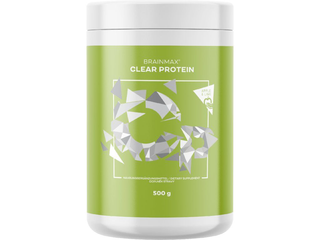BrainMax Clear Protein jablko a limeta 500 g