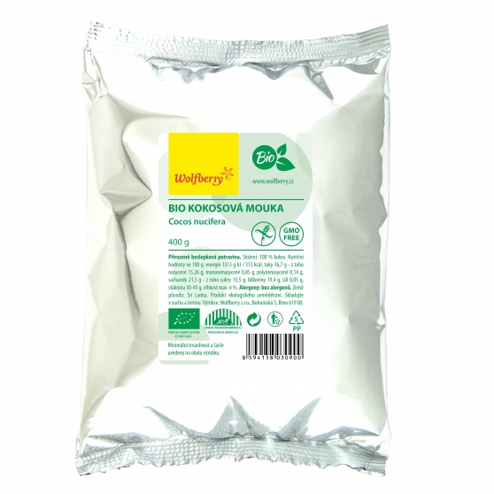 BIO Kokosová Mouka 400g Wolfberry