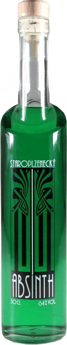 Staroplzenecký Absinth 64% 0,5 l (holá láhev)