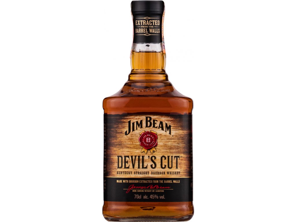 Jim Beam Bourbon Devils Cut 90 proof 45% 0,7 l (holá láhev)