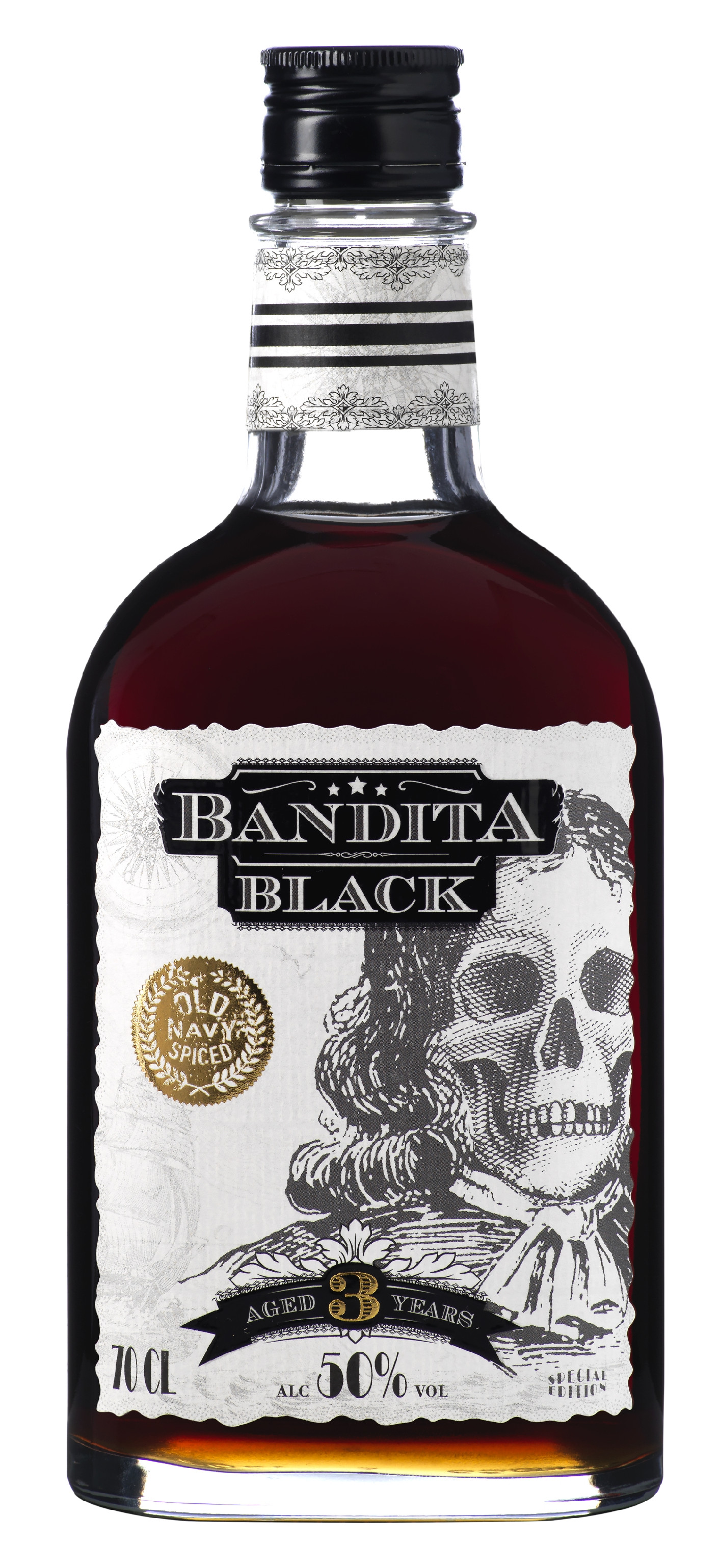 Bandita Rum Black 50% 0,7 l (holá láhev)