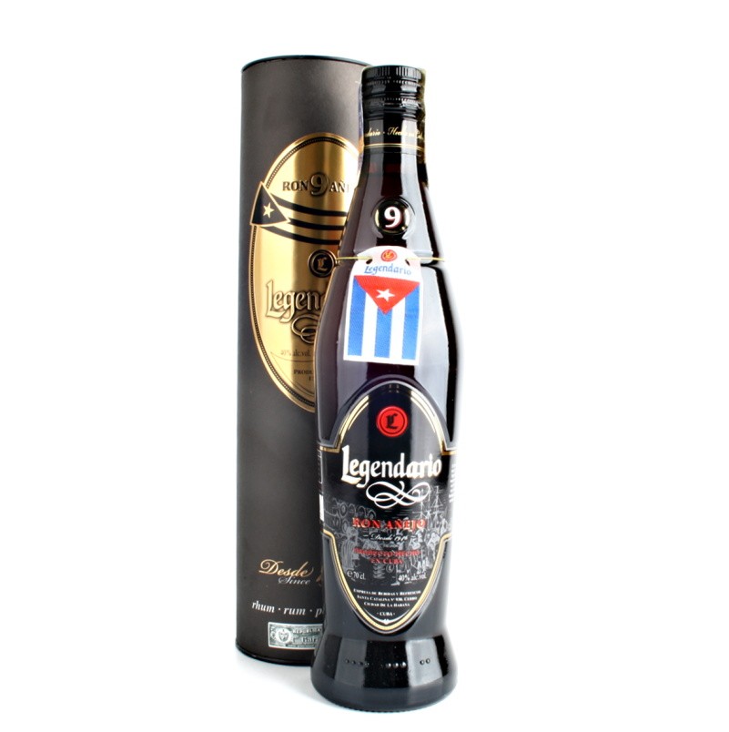 Legendario Ron Anejo 9y 40% 0,7 l (tuba)