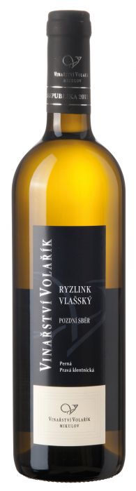 Vinařství Volařík Ryzlink vlašský - VOC Pálava, Pravá klentnická 0,75l