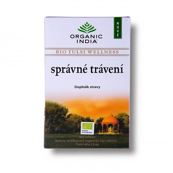 BIO Čaj Tulsi Wellness - správné trávení sáčkový 18ks Organic India