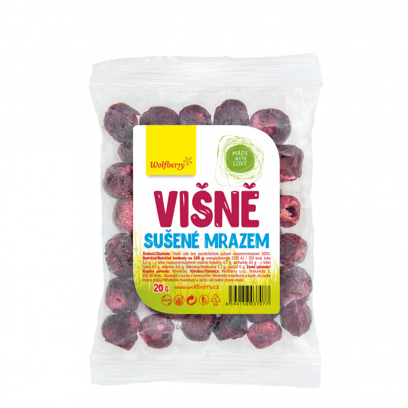 Višně sušené mrazem 20g Wolfberry