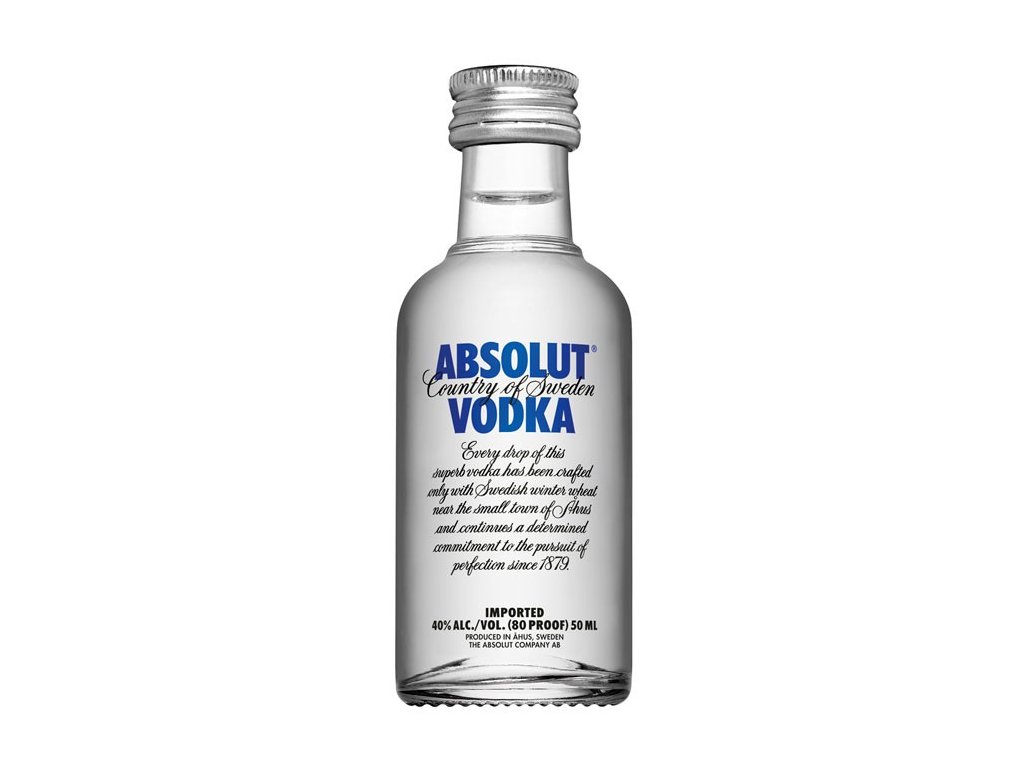 Absolut blue 40% 0,05 l (holá láhev)