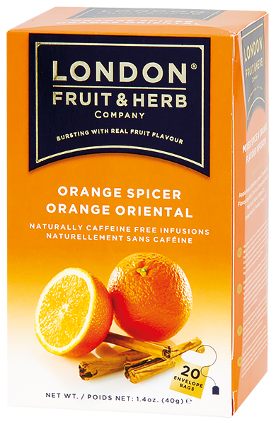 Čaj Orange Spicer - pomeranč se skořicí 20 sáčků London fruit and herbs