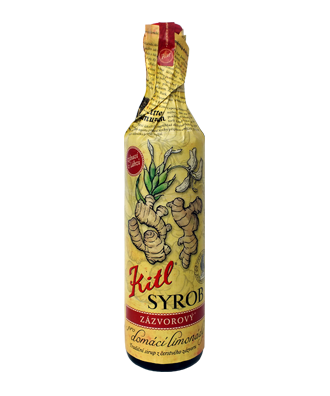 Syrob Zázvorový- zázvorový sirup 0,5l Kitl