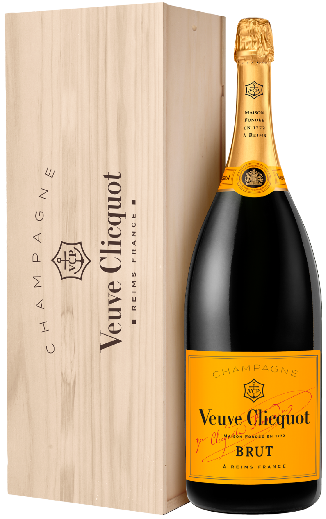 Veuve Clicquot Yellow Label Brut 6l v dřevěném balení