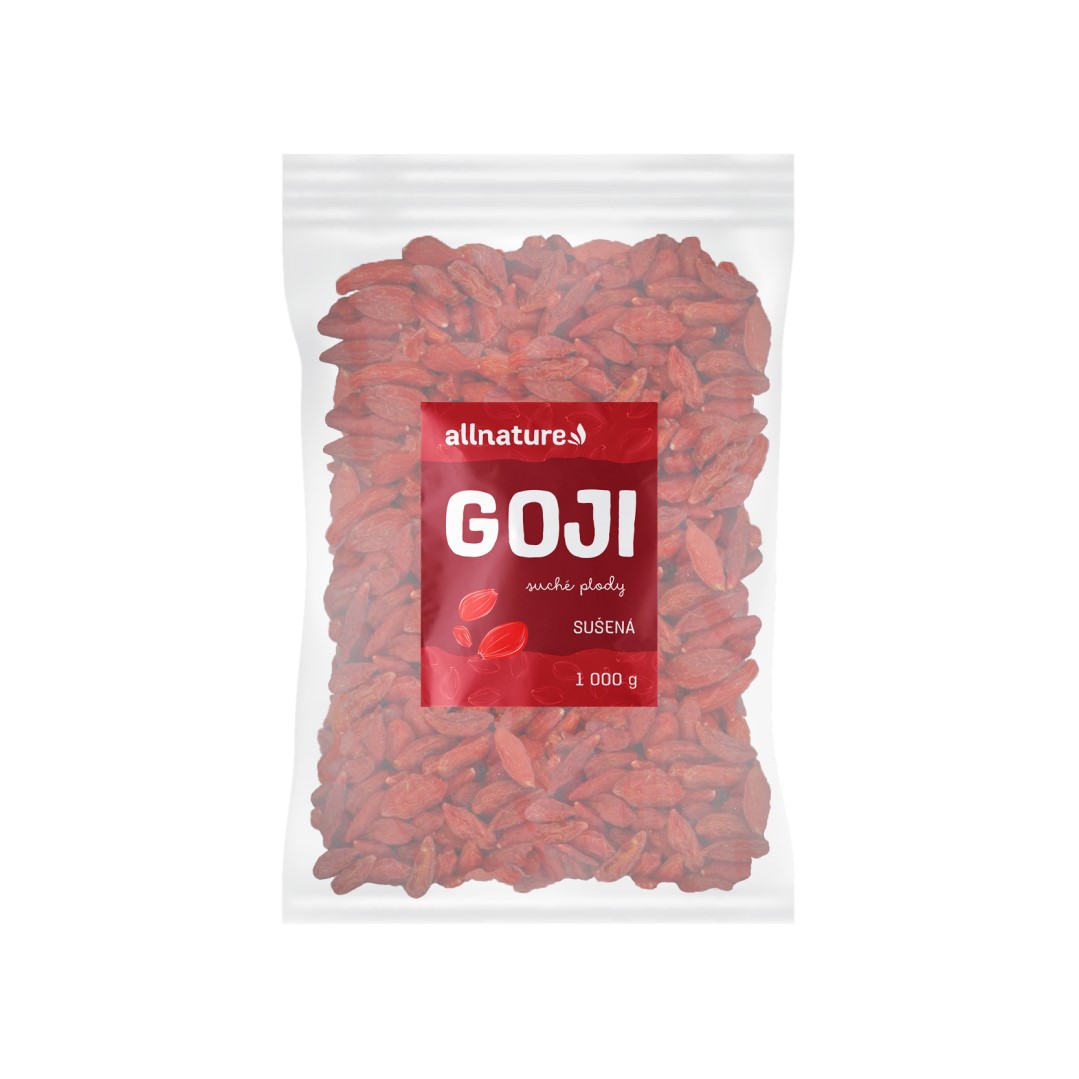 Goji Kustovnice čínská sušená 1000g Allnature