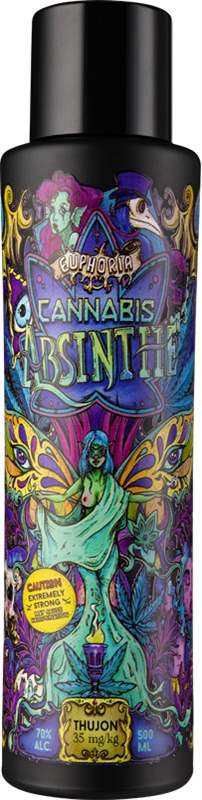 Absinthe Euphoria Cannabis 0,5l 70% Made with Madness