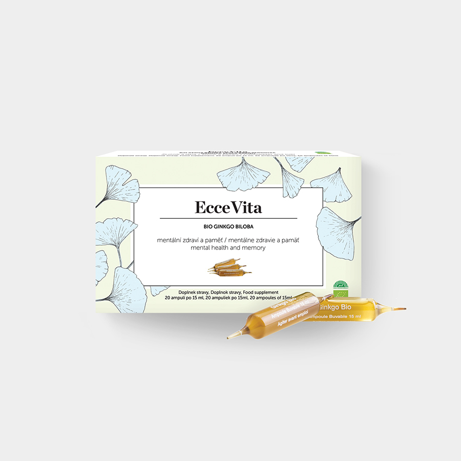 BIO Ginkgo biloba 20 ampulí EcceVita
