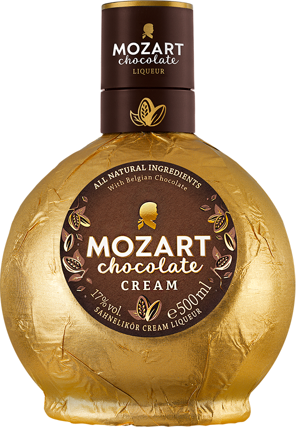 Mozart Chocolate Gold Cream 17% 0,5 l (holá láhev)